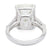 Vintage 7.23 Carat Radiant Cut Diamond Platinum Ring Rings Jack Weir & Sons   