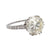 Art Deco GIA 4.18 Carat Round Brilliant Cut Diamond Platinum Ring Rings Jack Weir & Sons   