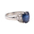 GIA 3.35 Carat Thai Sapphire Diamond Platinum Ring Rings Jack Weir & Sons   