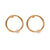 Vintage Peter Brams Pearl 14k Yellow Gold Hoop Earrings Earrings Jack Weir & Sons   