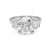 Art Deco Inspired GIA 4.00 Carat Old European Cut Diamond Platinum Ring Rings Jack Weir & Sons   