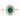 Vintage Inspired Emerald Diamond 18K Yellow Gold Ring Cluster Ring Rings Jack Weir & Sons