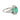 Art Deco style 1.15 carat emerald diamond platinum cocktail ring Ring Jack Weir & Sons