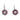 Art Deco style diamond ruby 14k white gold target earrings Ring Jack Weir & Sons