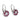 Art Deco style diamond ruby 14k white gold target earrings Ring Jack Weir & Sons