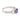 Modern tanzanite diamond 18k white gold ring Ring Jack Weir & Sons