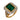 Vintage 5.60 carat emerald diamond 18k yellow gold cocktail ring Rings Jack Weir & Sons