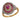 French Belle Epoque ruby diamond 18k yellow gold and platinum cluster ring Ring Jack Weir & Sons