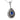 Edwardian 2 carat sapphire diamond 18k white gold and platinum pendant necklace Necklaces Jack Weir & Sons