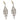Contemporary 11.20 carat total weight diamond platinum chandelier earrings Earrings Jack Weir & Sons