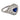 Art Deco style 1.14 carat heart sapphire diamond platinum bombe ring Ring Jack Weir & Sons