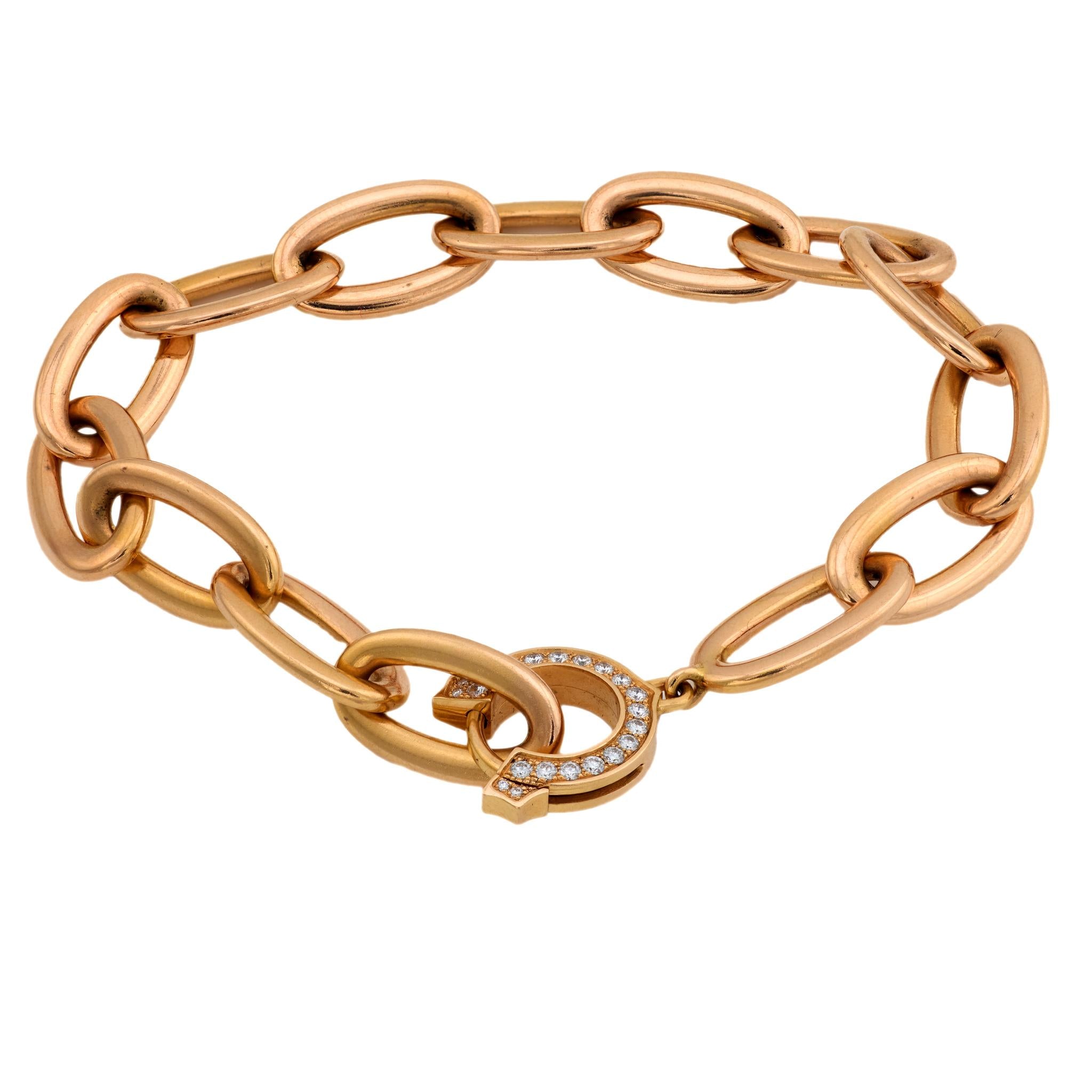 Vintage Cartier diamond 18k rose gold