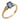 Modern 1.23 carat no heat sapphire diamond 18k white gold ring Ring Jack Weir & Sons