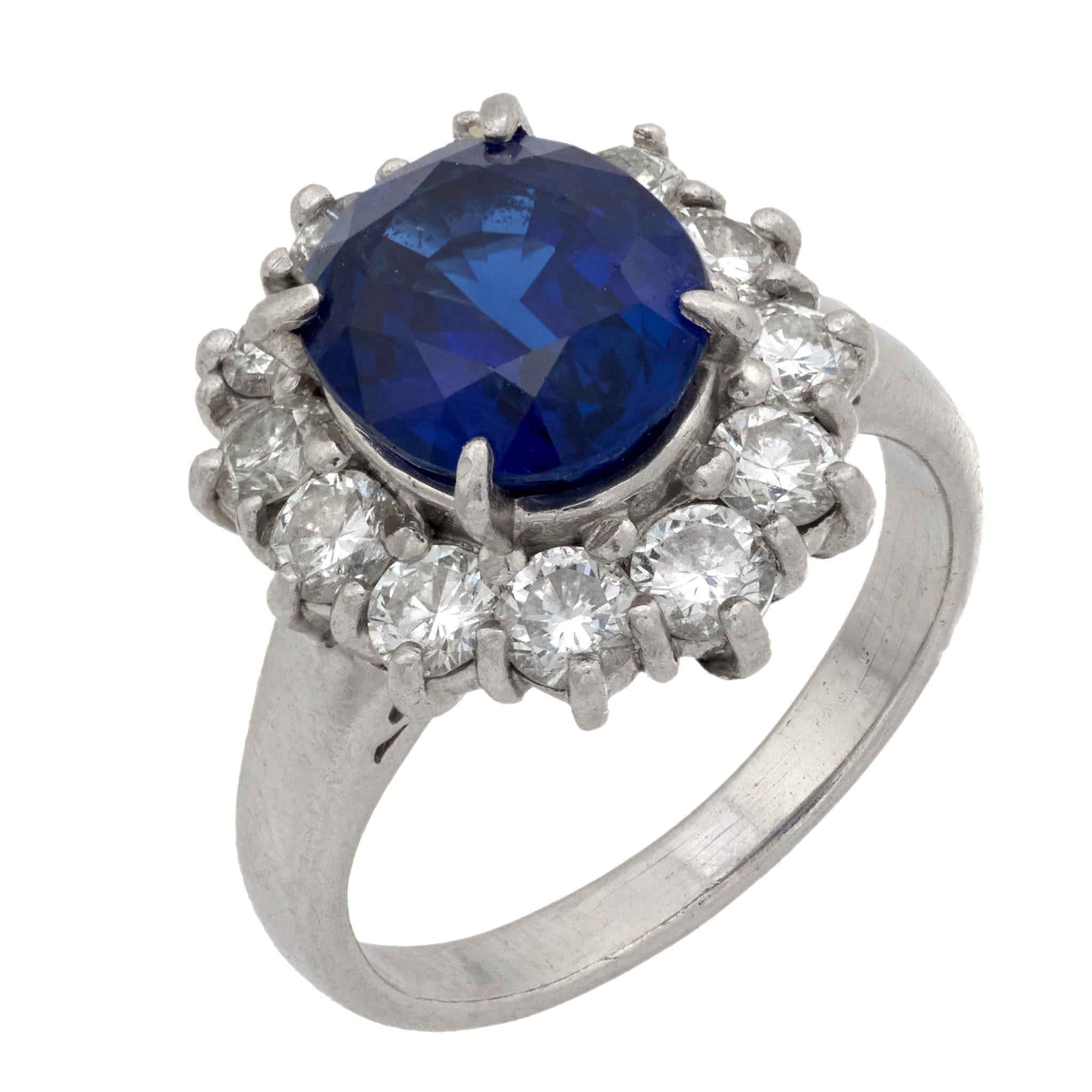 ビリヤード Blue Diamono Blue Sapphire and Diamond Ring – IVY New York