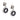 Vintage Bvlgari ceramic 18k white gold circular drop earrings Earrings Bvlgari