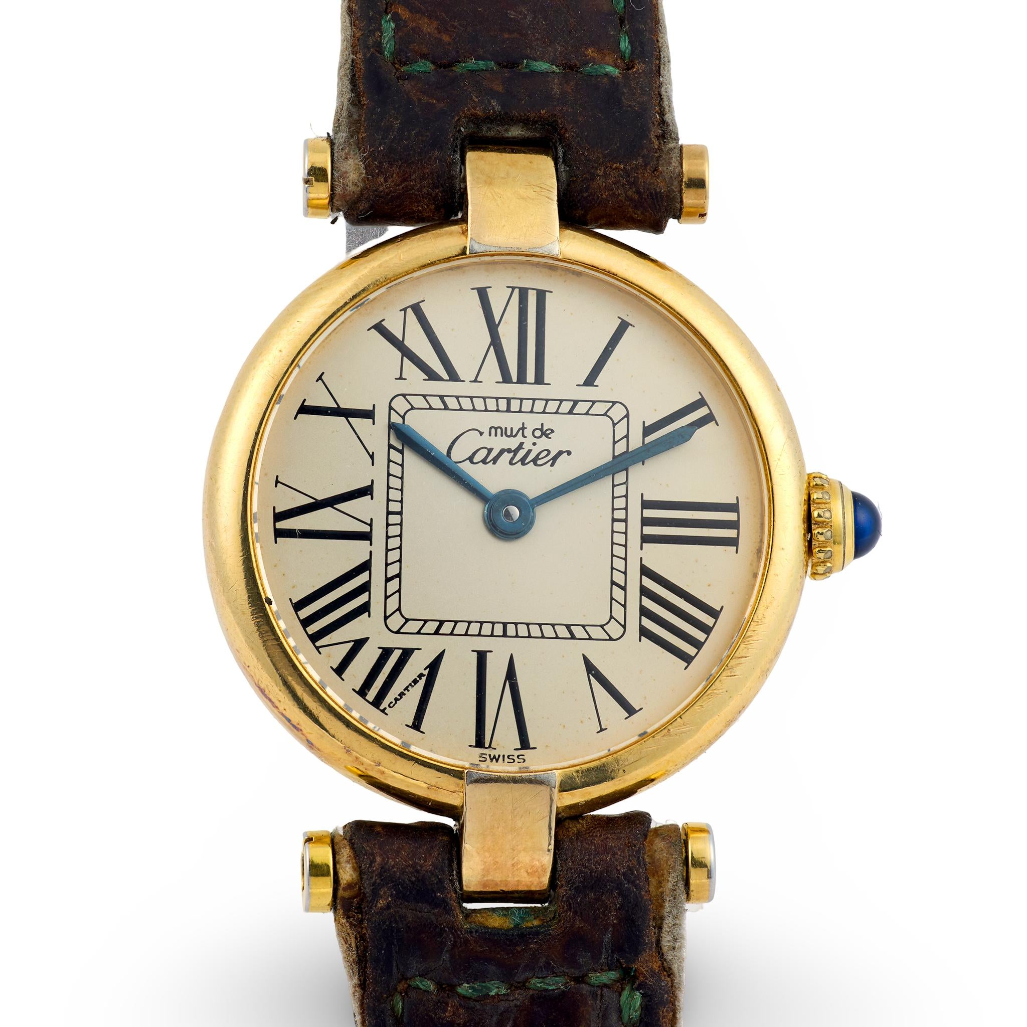 Vintage Cartier Must de Cartier Vendôme Vermeil quartz watch