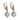 Edwardian GIA 5.67 carat old mine cut diamond platinum drop earrings Earrings Jack Weir & Sons