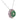Mid Century diamond ruby jade 18k white gold necklace