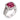Contemporary 5.00 carat ruby diamond 18k white gold ring