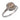 Art Deco style 1.13 carat old mine cut fancy color diamond platinum ring