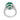 Lugano GRS 8.75 carat vivid green emerald diamond 18k white gold cocktail ring Rings Lugano