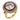 Art Deco French GIA 4.95 carat diamond ruby 18k yellow gold and platinum ring