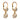Edwardian diamond gold platinum drop earrings
