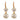 Edwardian diamond gold platinum drop earrings