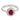 Contemporary ruby diamond platinum and 18k gold cluster ring Rings Jack Weir & Sons