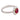Contemporary ruby diamond platinum and 18k gold cluster ring Rings Jack Weir & Sons