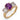 Vintage GIA 2.65 carat purple sapphire diamond 18k yellow gold ring Rings Jack Weir & Sons