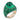 Vintage AGL 12.85 carat Colombian emerald 18k white gold cocktail ring