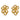Vintage Hammerman Brothers 18k yellow gold floral earrings Earrings Hammerman Brothers