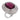Vintage 10.00 carat rubellite tourmaline diamond 18k white gold cocktail ring Rings Jack Weir & Sons