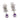 French Art Deco amethyst diamond platinum earrings
