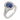 Vintage GIA 2.00 carat sapphire diamond 14k white gold ring Rings Jack Weir & Sons