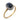 Edwardian 1.60 carat sapphire diamond 18k yellow gold platinum cluster ring Rings Jack Weir & Sons