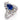 Mid Century 1.50 carat sapphire diamond platinum ballerina ring Rings Jack Weir & Sons