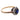 Victorian GIA no heat sapphire diamond 14k yellow gold and silver ring