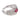 Vintage ruby diamond 18k white gold bypass ring Rings Jack Weir & Sons
