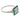 Art Deco style diamond emerald platinum ring
