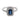 Vintage sapphire diamond platinum ring