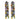 Contemporary diamond multicolored stone 18k white gold hoop earrings