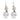 Edwardian style 3.76 carat diamond platinum drop earrings Earrings Jack Weir & Sons