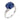 Mid Century GIA 5.45 carat Ceylon sapphire diamond platinum ring