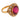Vintage 6.30 carat pink tourmaline diamond 18k yellow gold cluster ring Rings Jack Weir & Sons