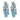 Vintage aquamarine diamond platinum chandelier drop earrings