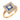 Edwardian diamond sapphire 18k yellow gold and platinum ring Rings Jack Weir & Sons