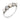 Art Deco pearl diamond platinum band ring