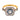 Art Deco style diamond sapphire 18k yellow gold platinum target ring